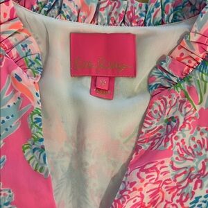 Lilly Pulitzer Pink and Blue Patterned Dress